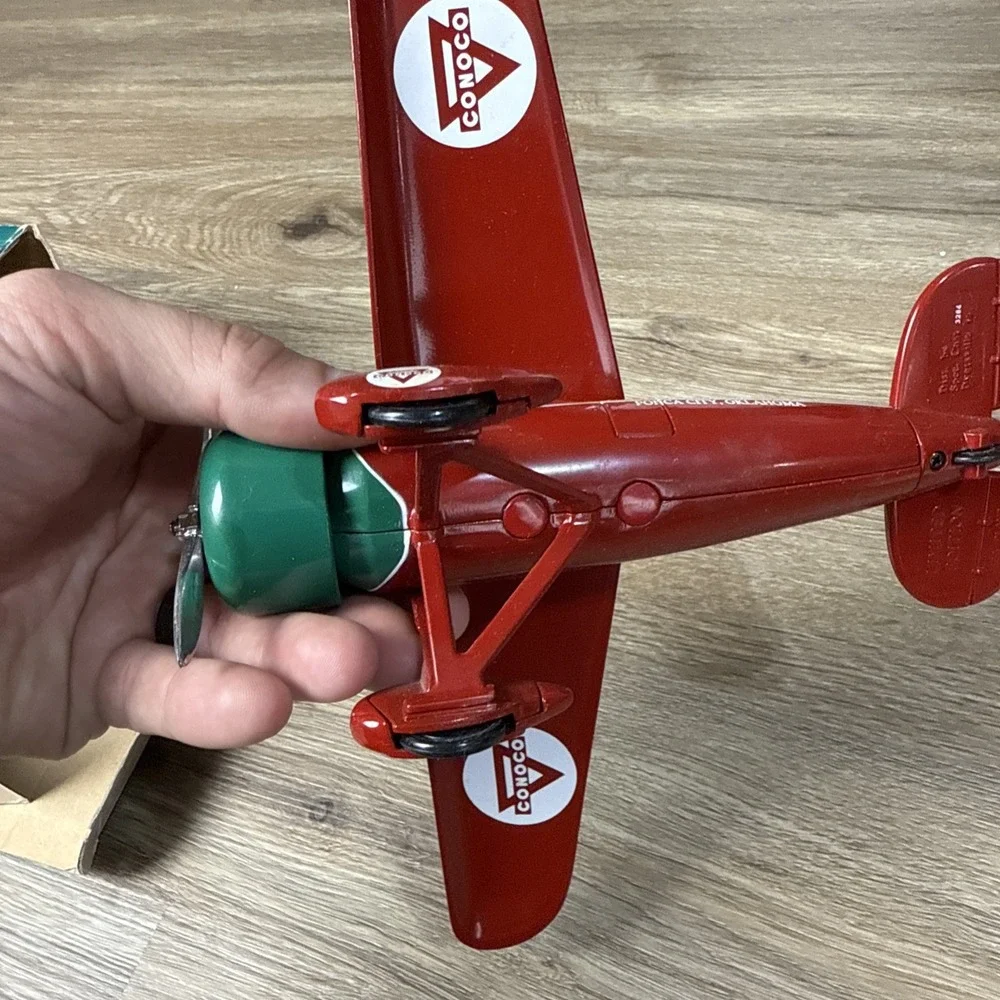 1932 Lockheed Vega 5C Special Conoco Diecast Plane Coin‎ Bank Limited Edition #8